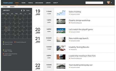 Jostle’s SaaS intranet now solves enterprise event scheduling and communication