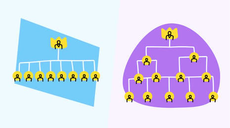 Hierarchical VS flat organizational structures in the workplace