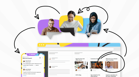 Four employee platform examples from Jostle customers