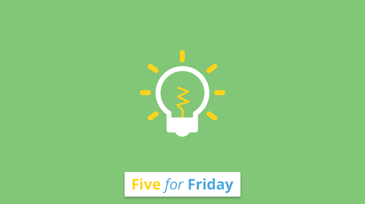 Five for Friday: Workplace inspiration